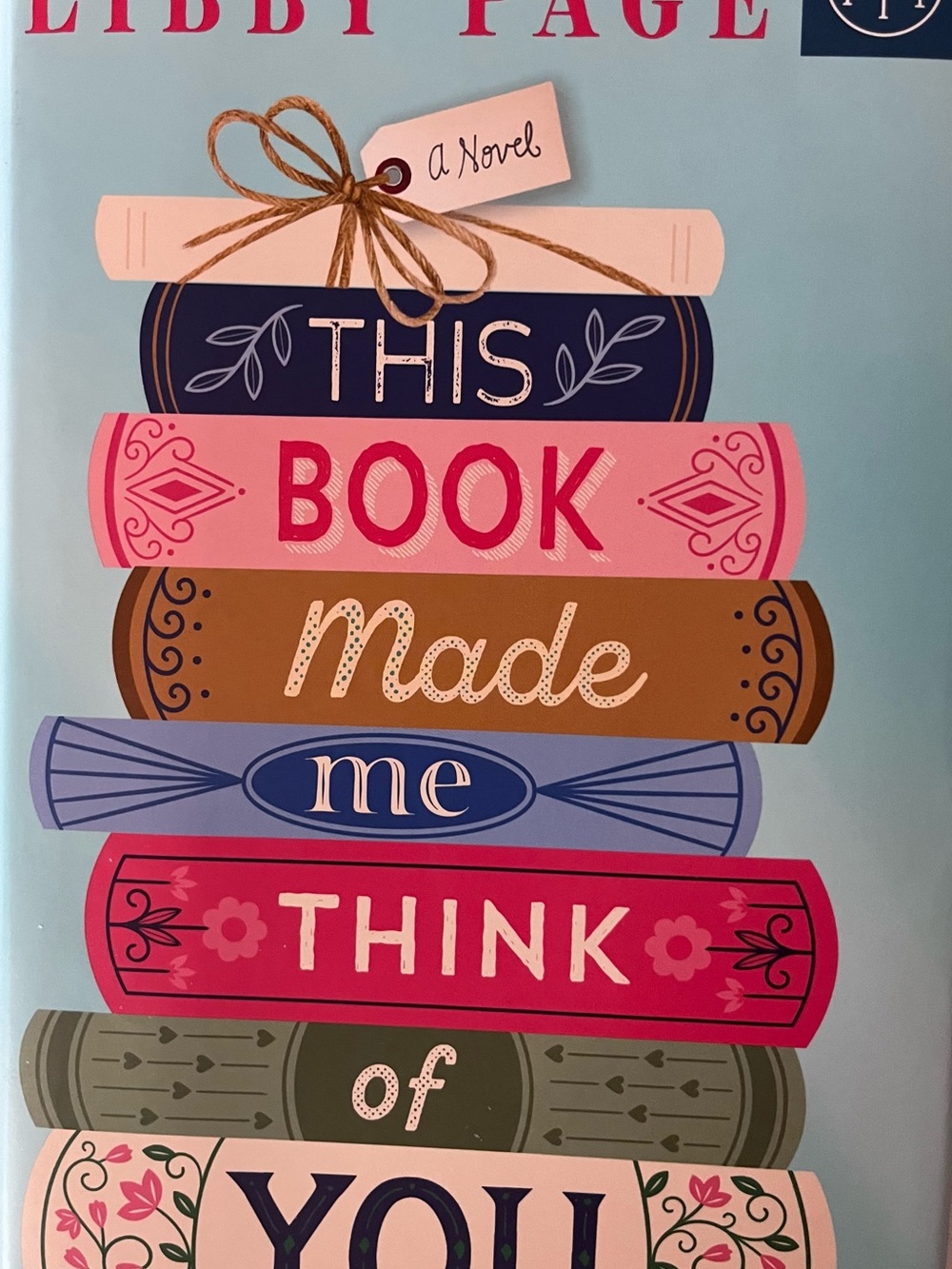 This Book Made Me Think of You - Pink & Blue Decorative Book Cover